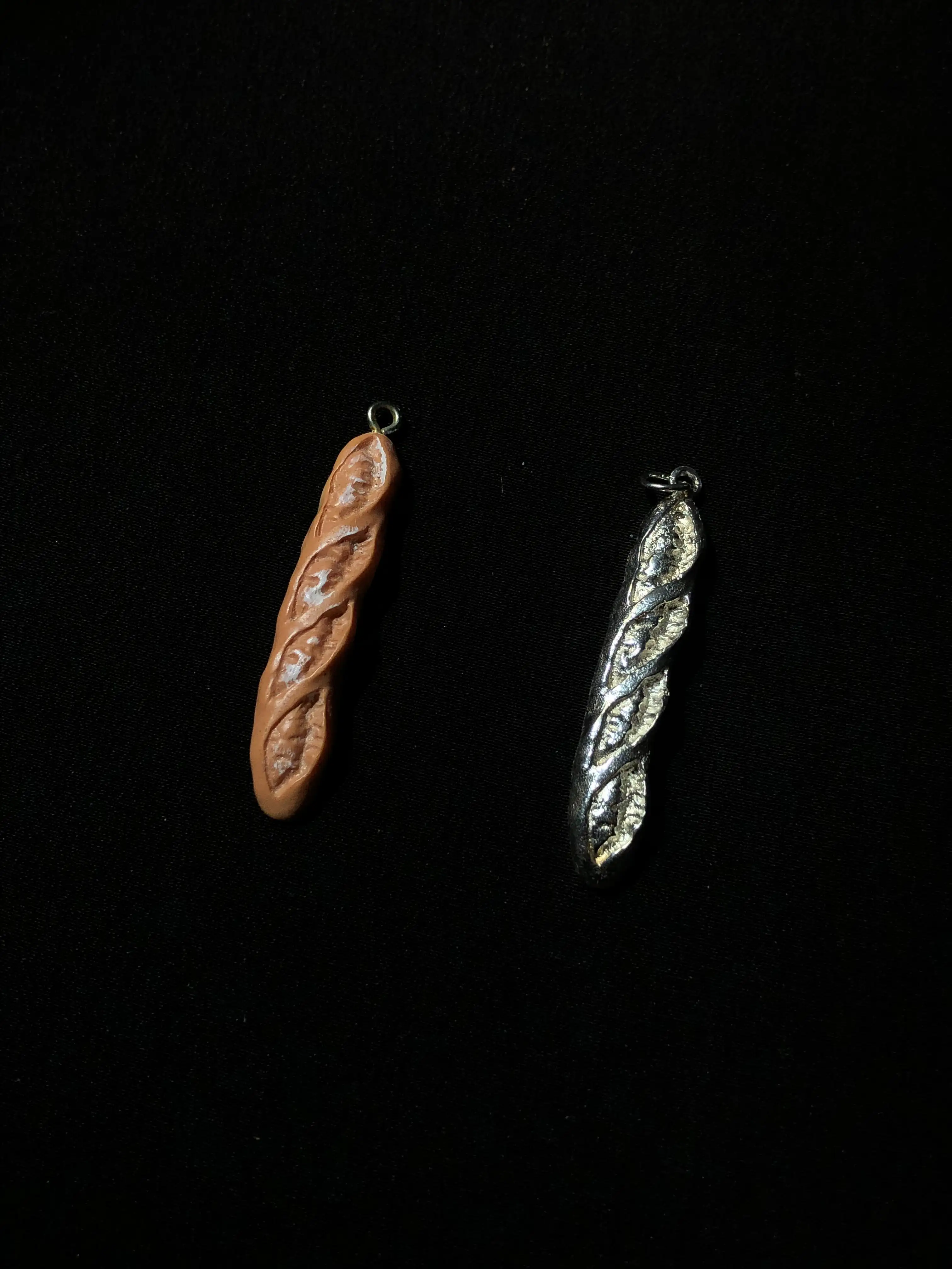 Baguette Pendant in 925 silver