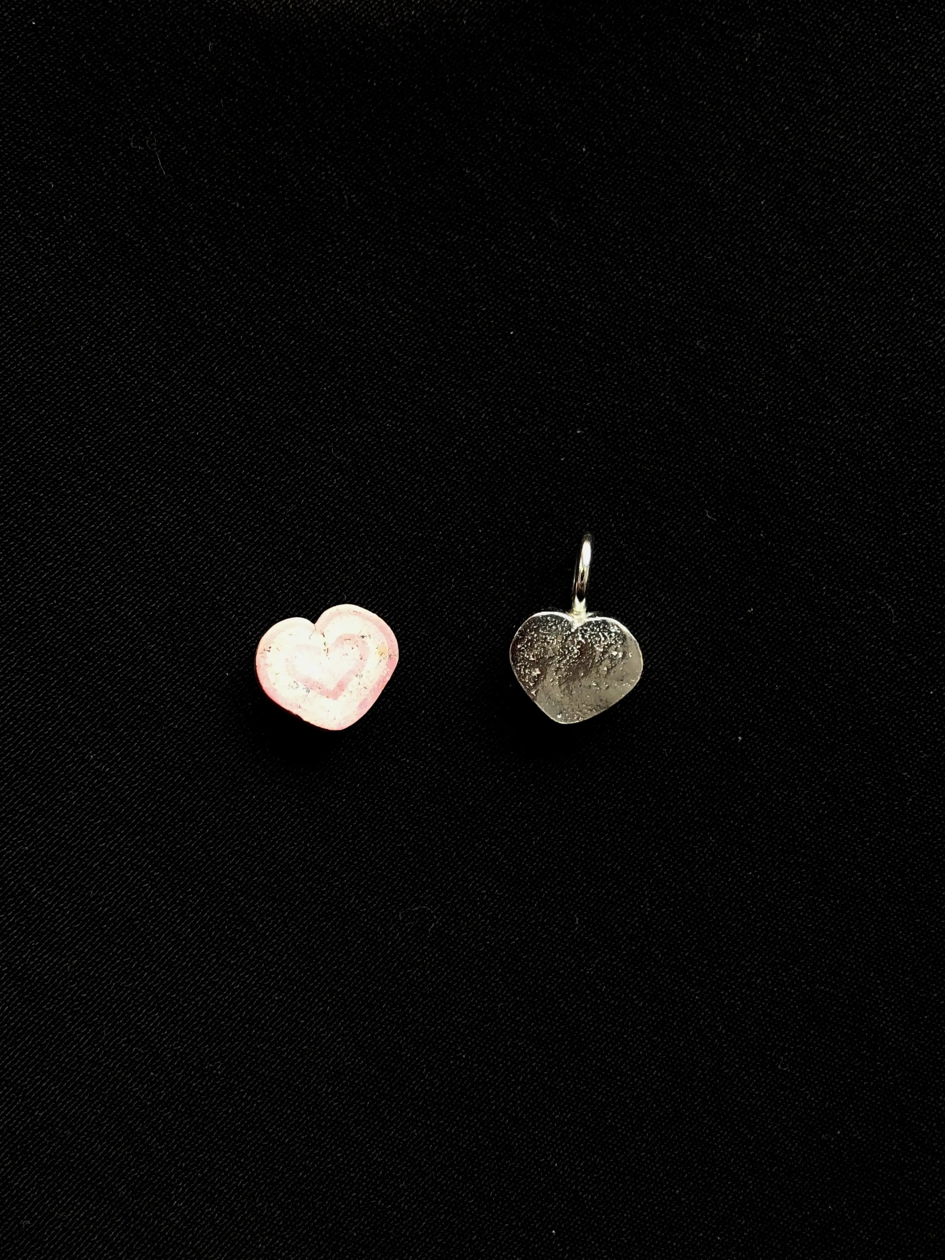 Chunky heart in silver