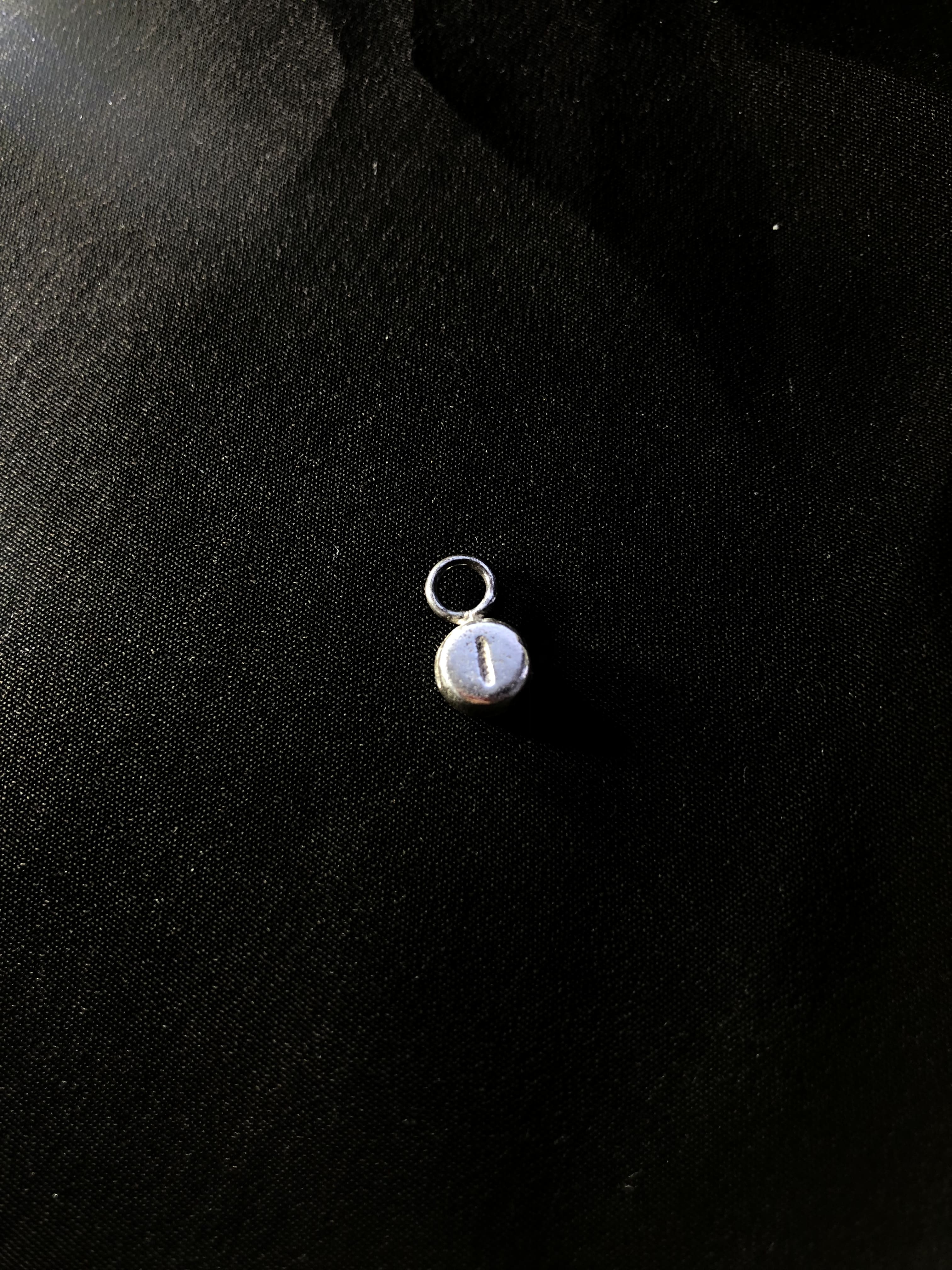 Letterbead earring pendant