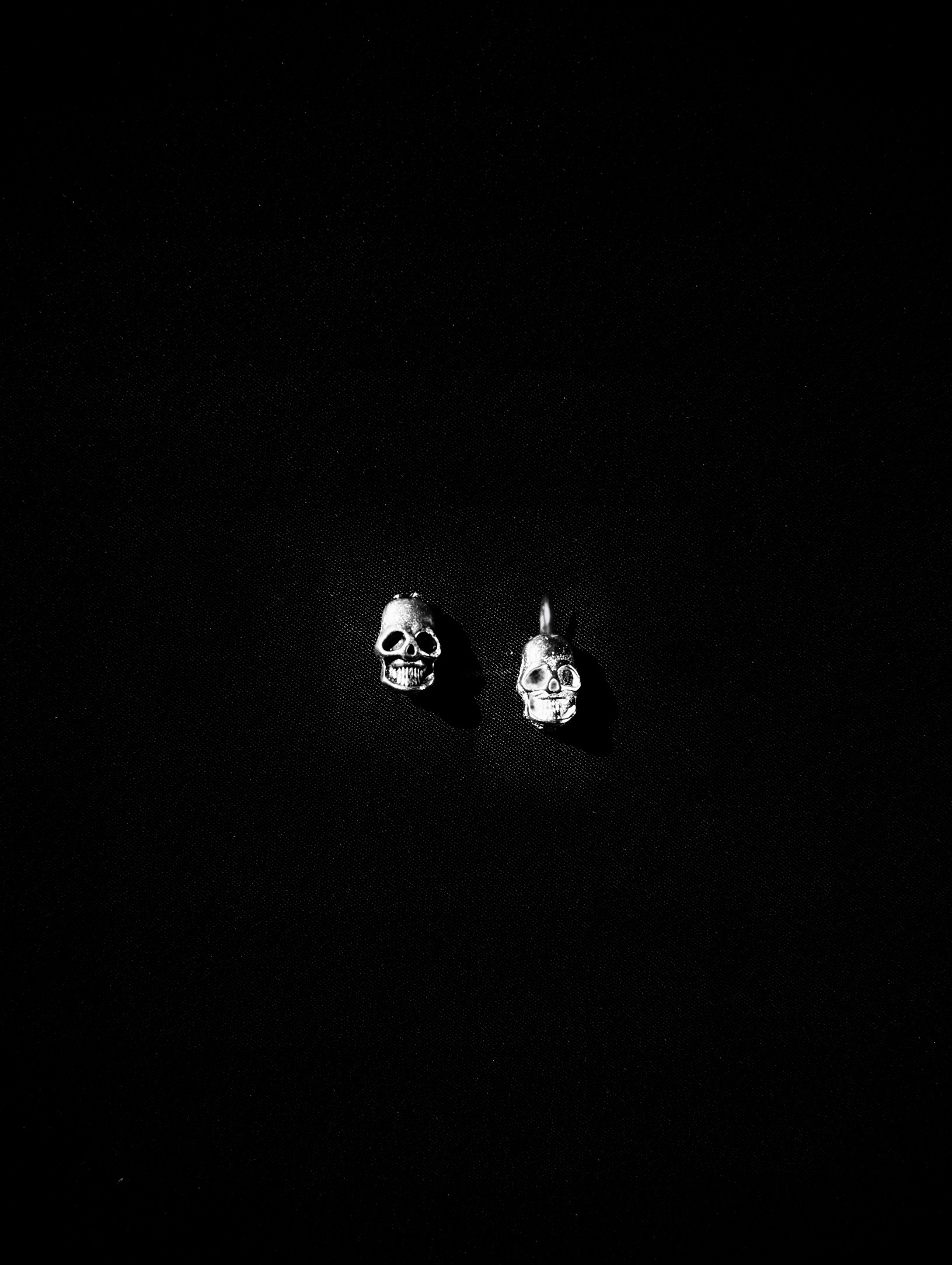 Original Tiny Skull beside its silver transformation